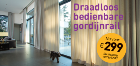 Draadloos bedienbare gordijnrail van Somfy | De Zon - Woning ... Draadloos bedienbare gordijnrail van Somfy | De Zon - Woning ...